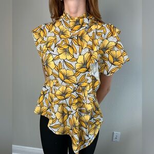 Top shop asymmetrical blouse top